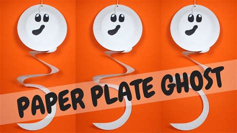 How To Make An Easy Paper Plate Ghost Halloween Crafts For