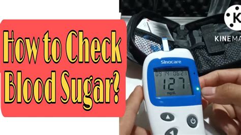 How To Check Blood Sugar How To Use Glucometer SINOCARE Blood