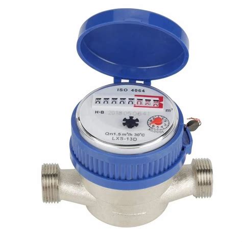 Plastic Body Analog Home Water Meter For Domestic Size 0 5 2 Inch