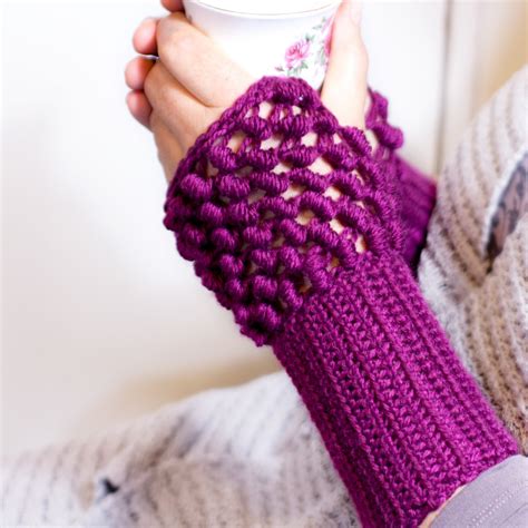 Find original free pattern on crochetncreate.com or read more about it on ravelry. 38 Colorful Fingerless Gloves Crochet Patterns - Patterns Hub