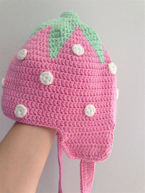 Strawberry Crochet Hat Gorros Crochet Croché Gorras