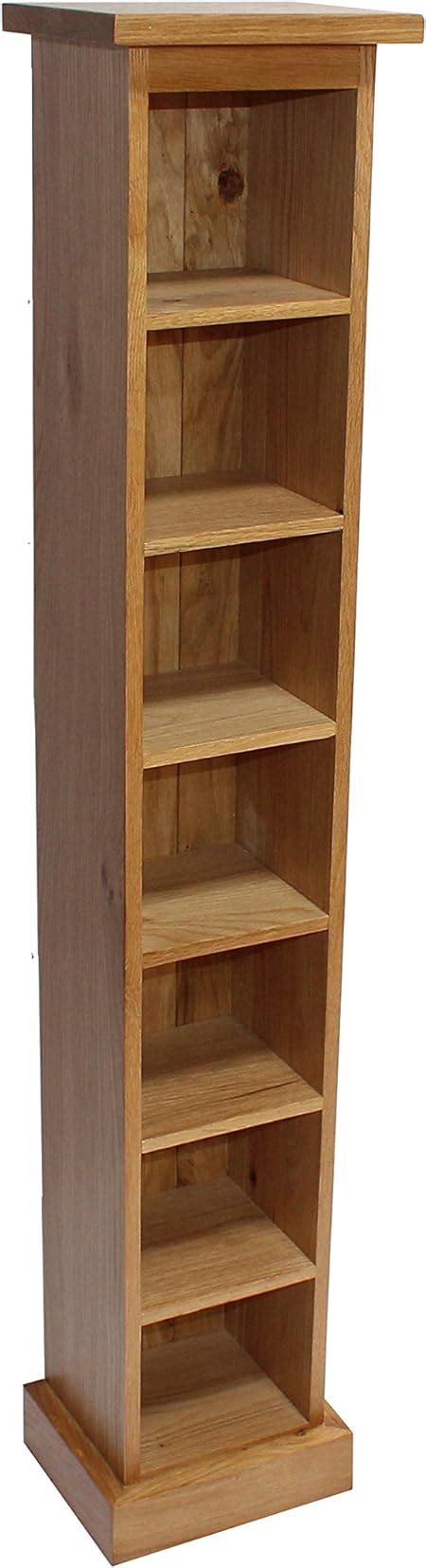 Oak Cd Storage Rack Tower Holds 105 Cds Furniture Uk