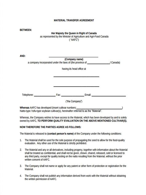 Free 5 Material Transfer Forms In Ms Word Pdf