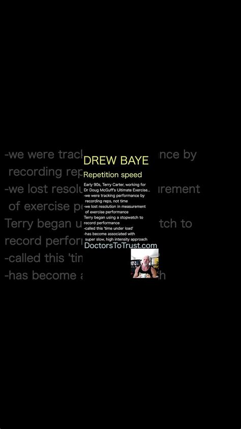 Drew Baye Time Under Load Is A Better Tracking Method For Super Slow High Intensity Training
