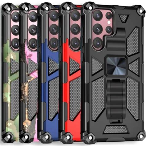 Military Shockproof Kickstand Case For Samsung S23 S22 Note20 Ultra S21
