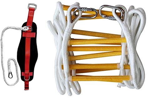 A Pair Of White And Red Ropes Attached To A Wooden Structure With An