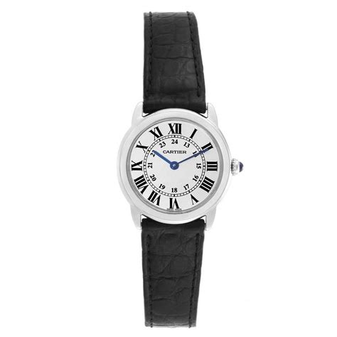 Cartier Ronde Solo Silver Dial Quarts Steel Ladies Watch W6700155 For Sale At 1stdibs