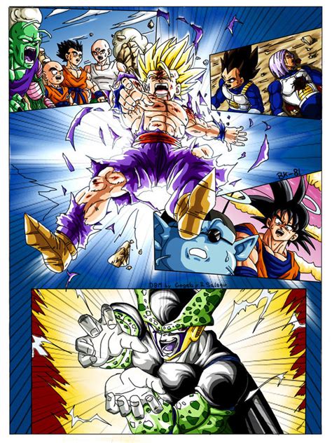 The cover shows gohan glaring menacingly (presumably at cell) in his newly acquired super saiyan 2 form. ¿Seguis leyendo Dragon Ball Multiverse? - Foro Manga/Anime ...