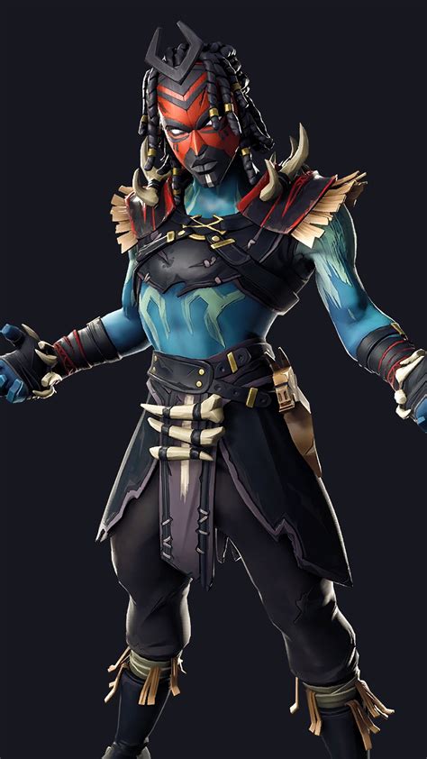 334774 Fortnite Shaman Outfit Skin Phone Hd Wallpapers Images