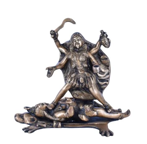 whitewhale maha kali mahakali kalika maa mata brass statue sculpture idol murti £111 96