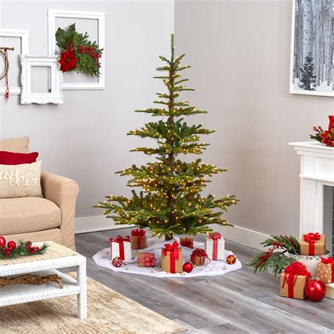 6ft Layered Washington Spruce Artificial Christmas Tree With 350 Clear