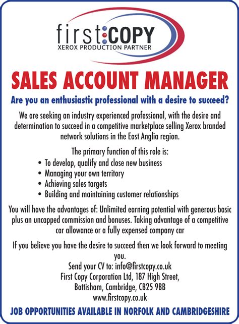 Apply now for sales executive jobs in singapore. First Copy - Sales Account manager | Your Local Paper