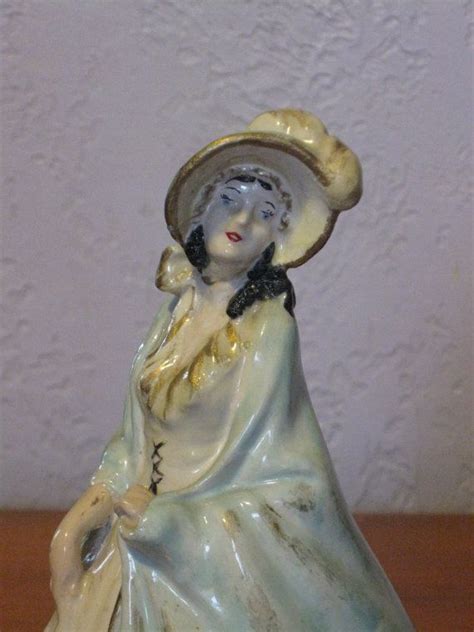 Chalkware Victorian Lady Victorian Lady Victorian Figurines