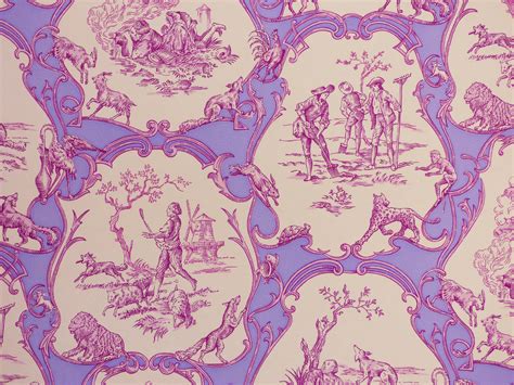 1350 views | 4314 downloads. Brunschwig & Fils La FONTAINE Scenic Toile Color PLUM ...