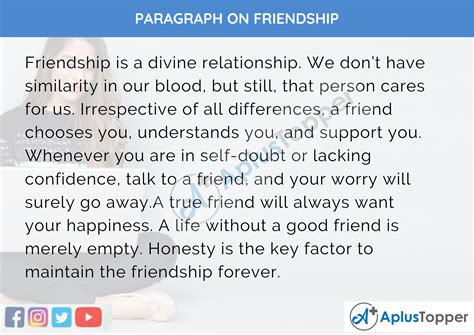 Paragraph On Friendship 100 150 200 250 To 300 Words For Kids