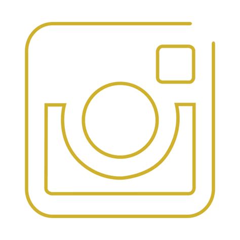 Yellow Instagram Line Iconsvg Transparent Png And Svg Vector File