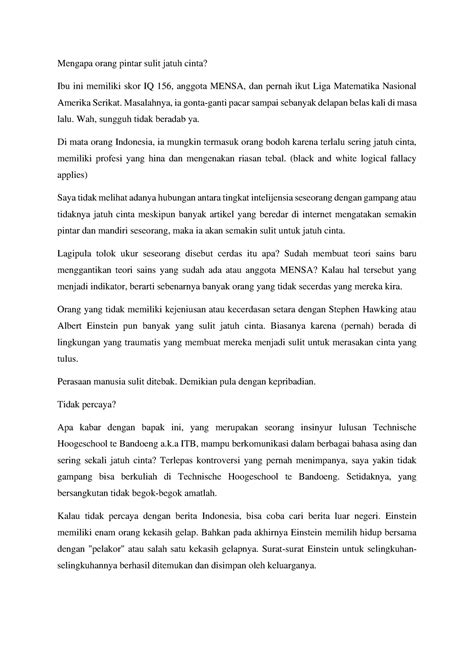 Anggota Mensa Bahasa Indonesia Mengapa Orang Pintar Sulit Jatuh