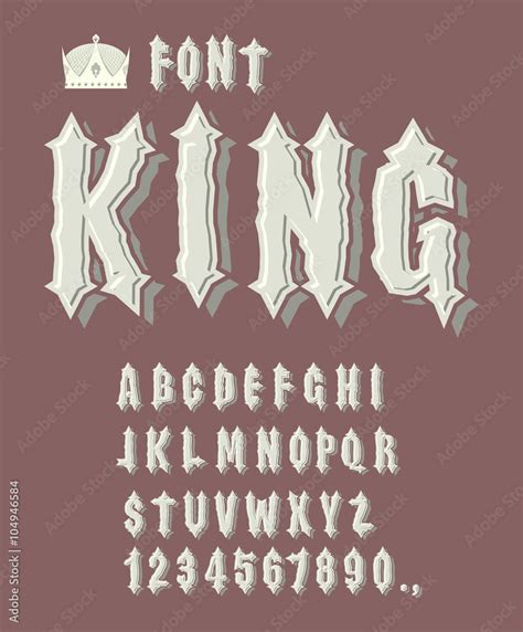 King Font Ancient Royal Font Abcs Of Renaissance Font For Kin Stock