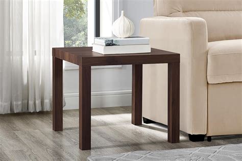 Mainstays Parsons End Table Canyon Walnut Walmart Inventory Checker
