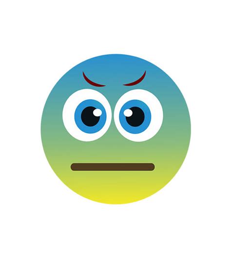 Neutral Worried Face Emoji Vector Art Digitemb
