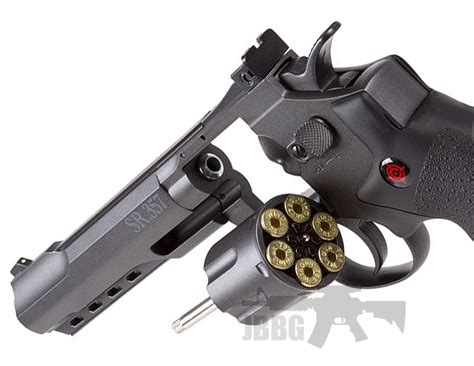 Crosman Sr357 Co2 Air Pistol Black Revolver Just Air Guns