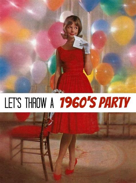 Lets Throw A 1960s Party Crafty 2 The Core~diy Galore 1960s Party 60s Party Themes Decade