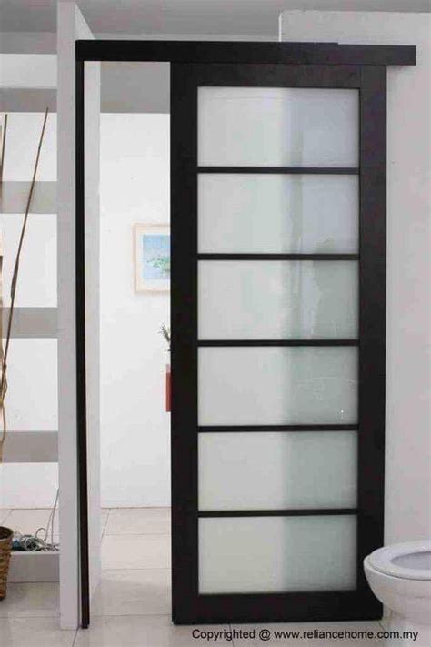 Model Pintu Geser Berbahan Kayu Dan Kaca Ini Minimalis Banget Rumah