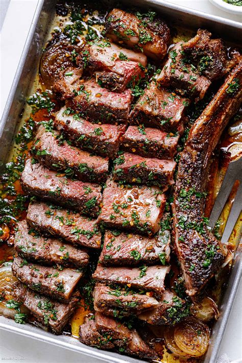 Garlic Herb Butter Steak Recipe In Oven Oven Roasted Steak Recipe — Eatwell101