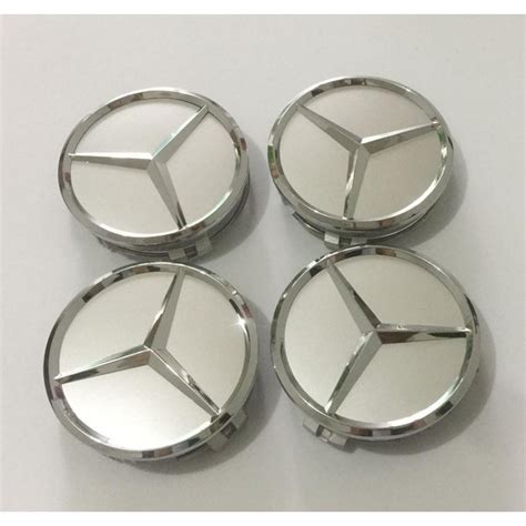 4x75mm Car Wheel Center Hub Caps Cover Badge For Mercedes Benz W211