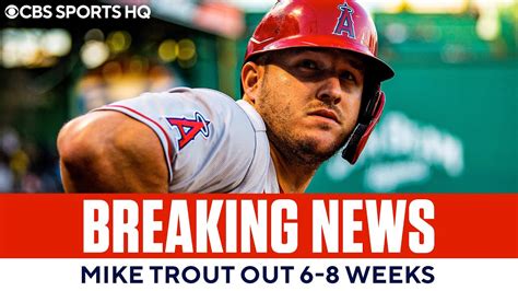 Mike Trout Out 6 8 Weeks With Calf Strain Impact On Angels Shohei Ohtani Cbs Sports Hq