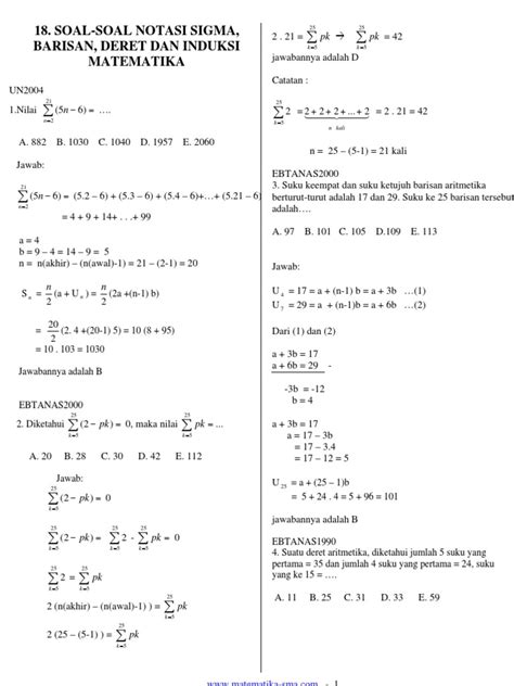 H = harta, yaitu semua milik (kekayaan) dari suatu perusahaan. 10+ Contoh Soal Dan Pembahasan Barisan Dan Deret Geometri ...