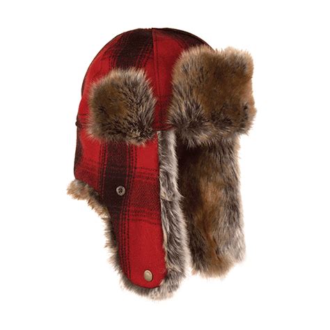 Red And Black Plaid Northwoods Trapper Hat By Stormy Kromer Peninsulas