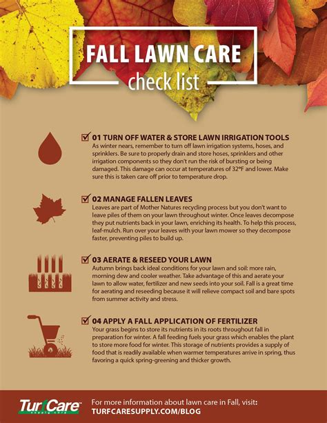 Fall Lawn Care Check List