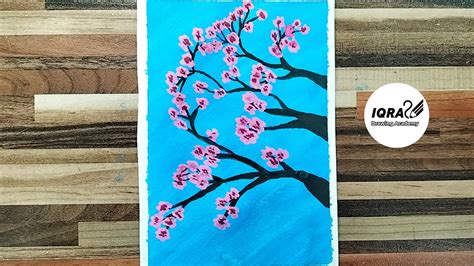 How To Draw Cherry Blossom Tree Cherry Blossom Tree Painting Cherry