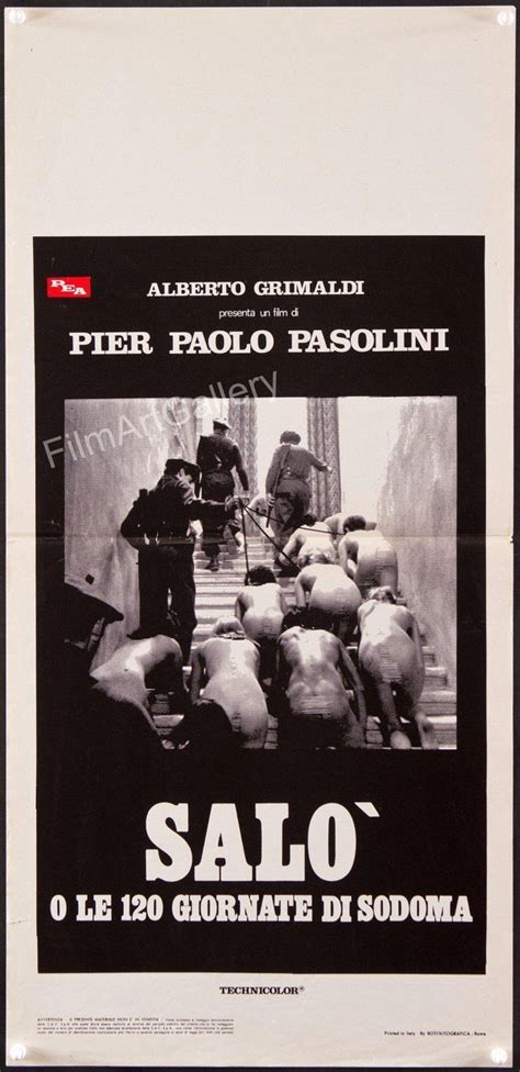Salo Movie Poster Italian Locandina 13x28 Original Vintage Movie Poster 5119