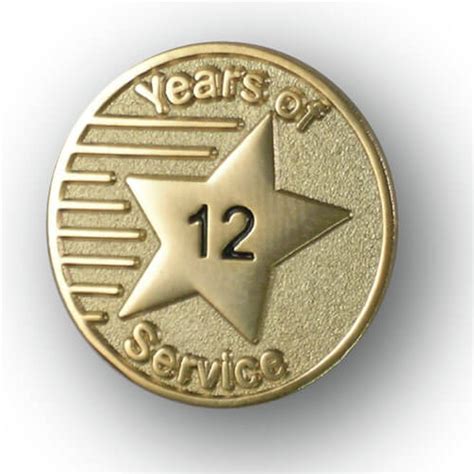 Years Of Service Lapel Pin