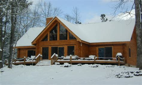 Log Cabin Snow Mountains Snowy Mountain Log Cabins Log Cabin Designs