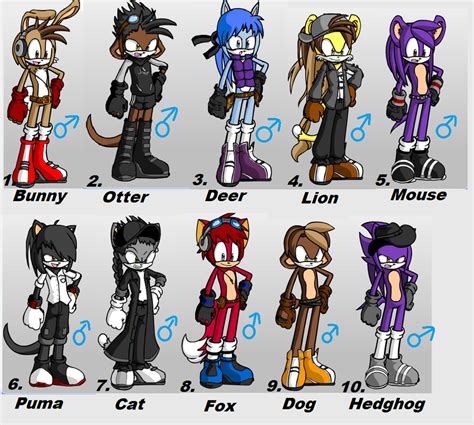 Adoption Sonic Male Charactersfreeclose By Thewarriordogs On Deviantart