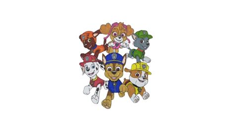 Zuma Skye Rocky Marshall Chase Rubble Paw Patrol Coloring For Kids