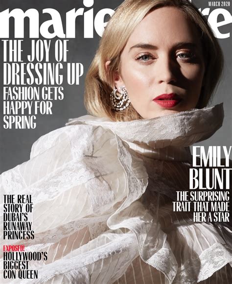 emily blunt marie claire us 2020 cover photos
