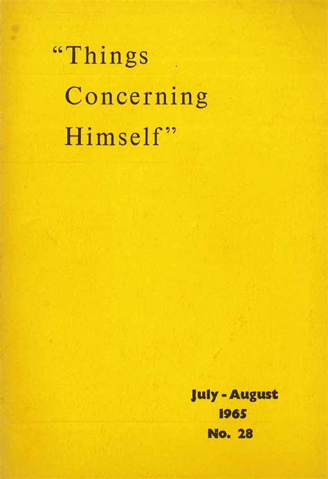 Things Concerning Himself Volume 28 Plymouth Brethren Archive