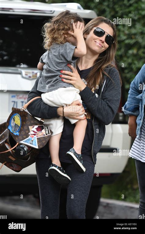 Jessica Biel Out And About With Her Son Silas Randall Timberlake Featuring Jessica Biel Silas