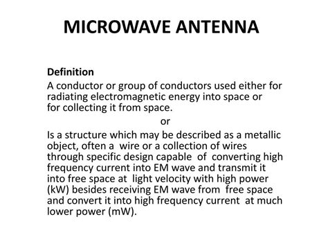Ppt Chapter 5 Microwave Antenna Powerpoint Presentation Free