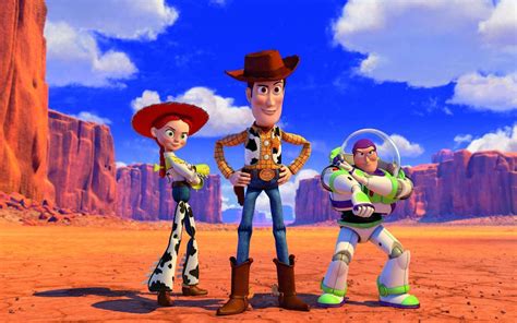 download woody jessie and buzz desert wallpaper