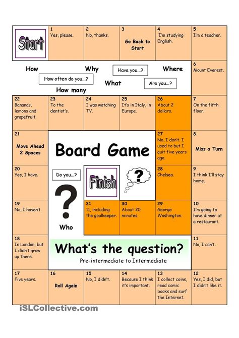 Board Game WhatÂ´s The Question Medium Free Time Fun Speaking