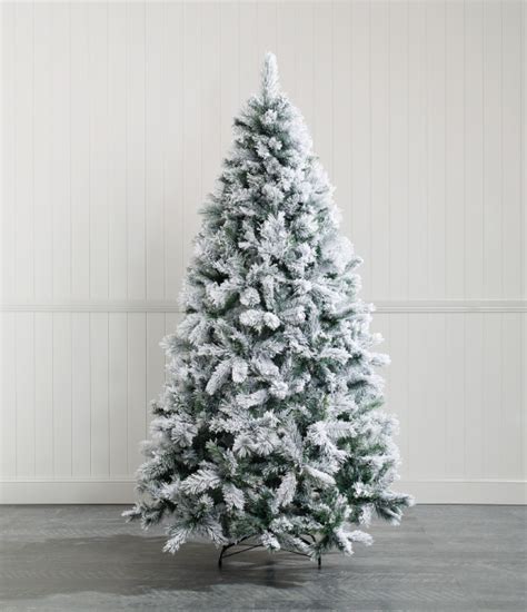 The Russian Artificial Christmas Tree Snow Flocked Green 8 Foot The Christmas Tree Company