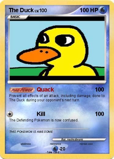Pokémon The Duck 33 33 Quack My Pokemon Card