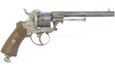 Stiftfeuerrevolver Belgisch Lefaucheux Brevet Kal 9mmlef