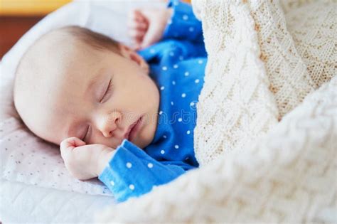 Adorable Baby Girl Sleeping In The Crib Stock Image Image Of Child