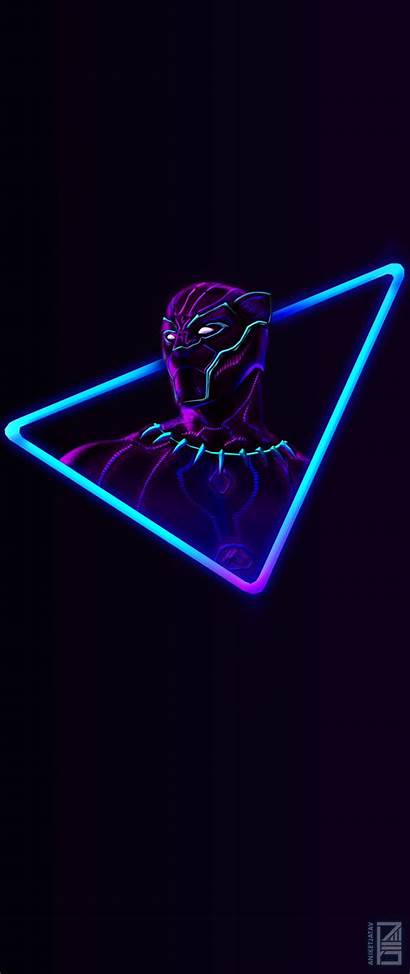 Neon Panther Wallpapers Phone Artwork Marvel Aniket